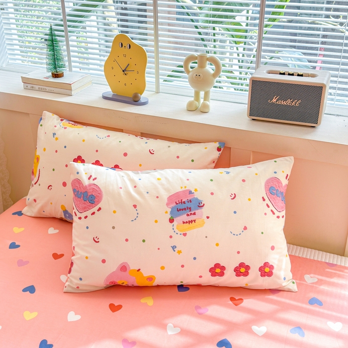 91家纺网 家纺一手货源 找家纺 清雅福 2024新款全棉13372小清新四件套和单品系列第四季 星空色彩