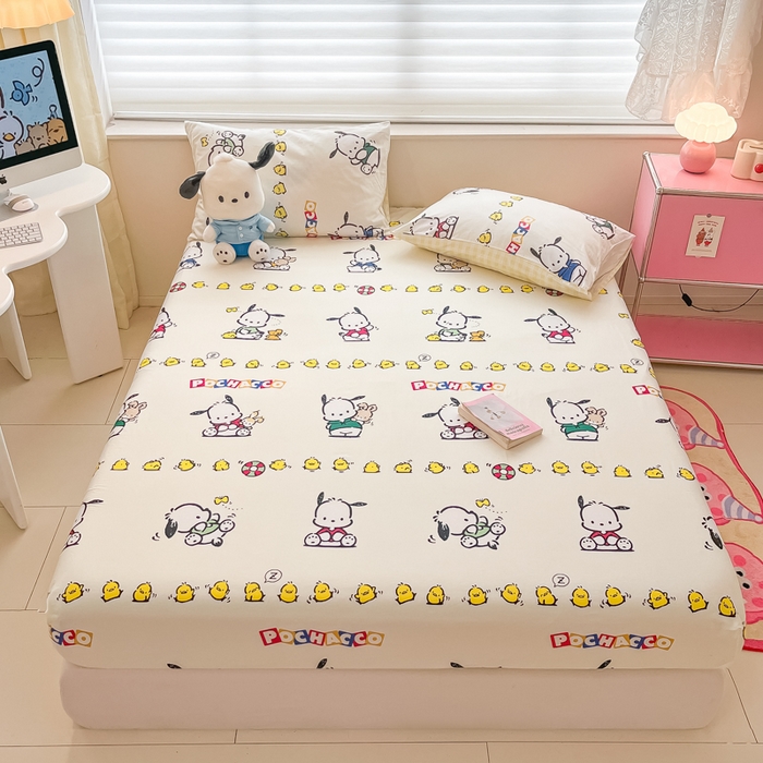 91家纺网 家纺一手货源 找家纺 金爱家 2024新款纯棉小版单品床笠 床笠款-怕哈伙伴