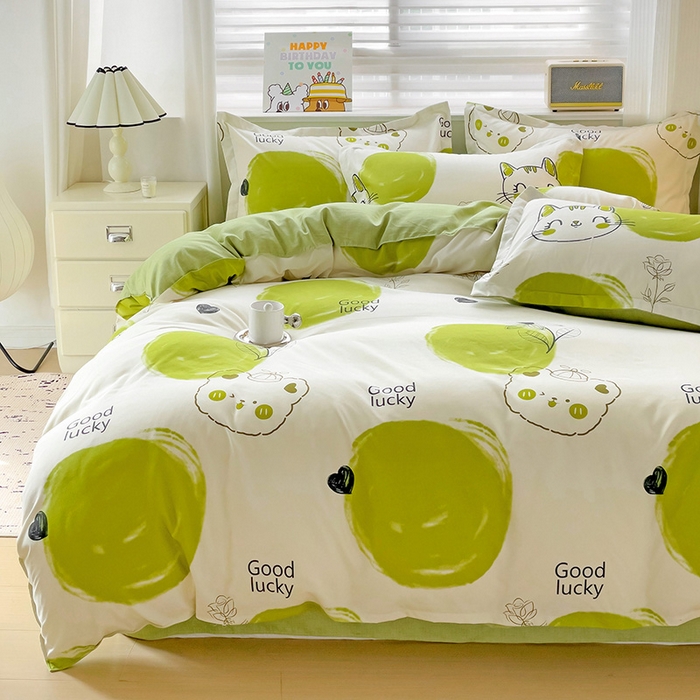 91家纺网 家纺一手货源 找家纺 优逸 2025新款植物羊绒单被套 青苹果