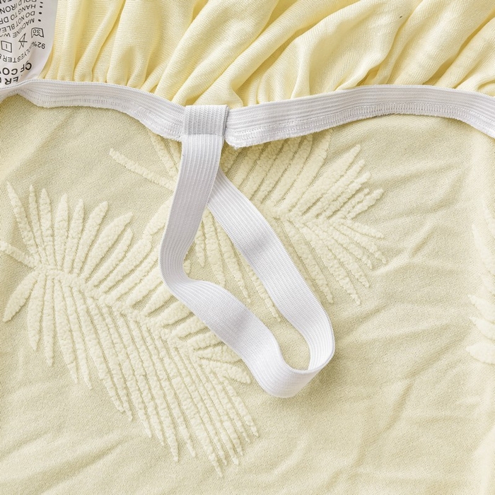 91家纺网 家纺一手货源 找家纺 兴妮雅家纺 2024新款舒棉绒羽毛款沙发套 舒棉绒羽毛款米黄