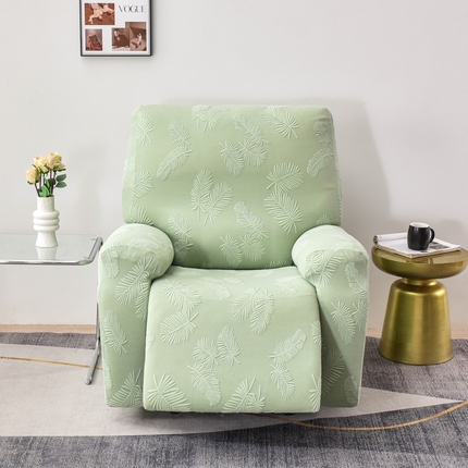 兴妮雅家纺 2024新款舒棉绒羽毛款沙发套 舒棉绒羽毛款绿色