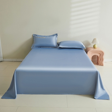 91家纺网 家纺一手货源 找家纺 七仙女家纺2025新款A类水洗真丝冰丝床单系列 梦幻家园-海之兰