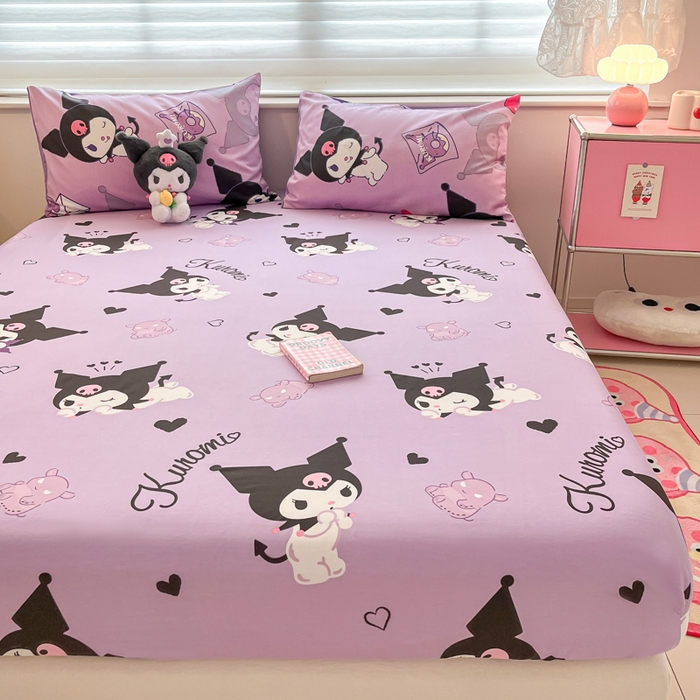 91家纺网 家纺一手货源 找家纺 金爱家 2024新款纯棉小版单品床笠 床笠款-梦想库洛米