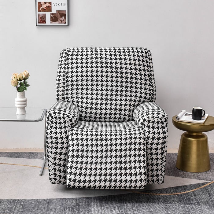 91家纺网 家纺一手货源 找家纺 兴妮雅家纺 2024新款芝华士沙发套黑白千鸟格