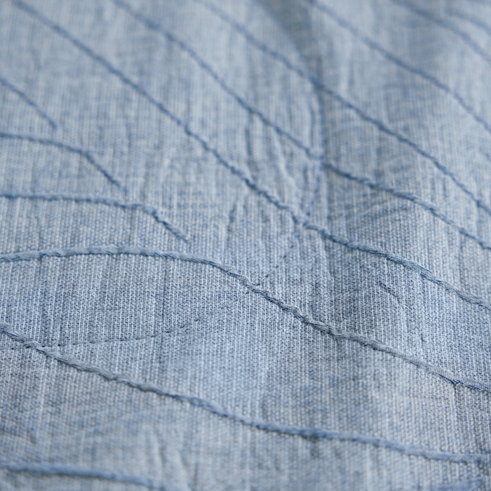 91家纺网 家纺一手货源 找家纺 （总）2024新款色织双层纱提花波浪三系列夏被及夏被四件套--乱纹波浪