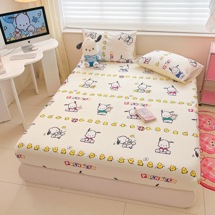 91家纺网 家纺一手货源 找家纺 金爱家 2024新款纯棉小版单品床笠 床笠款-怕哈伙伴