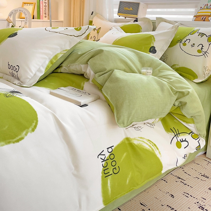 91家纺网 家纺一手货源 找家纺 优逸 2025新款植物羊绒单被套 青苹果