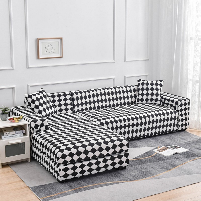 91家纺网 家纺一手货源 找家纺 兴妮雅家纺 2024新款雅芝华士贵妃沙发套棋盘格