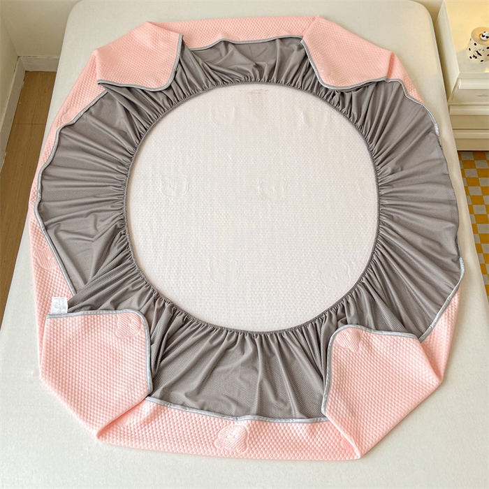 91家纺网 家纺一手货源 找家纺 吉象家纺 2024新款凉豆豆凉感软席凉席 小熊粉