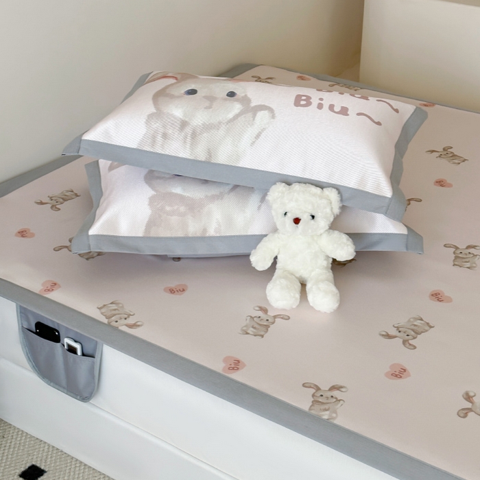 91家纺网 家纺一手货源 找家纺 （总）圆岛 2024新款A类900D萌宠系列冰丝养生席