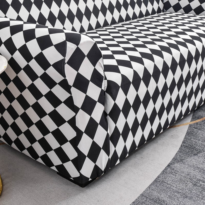 91家纺网 家纺一手货源 找家纺 兴妮雅家纺 2024新款三人位沙发套棋盘格