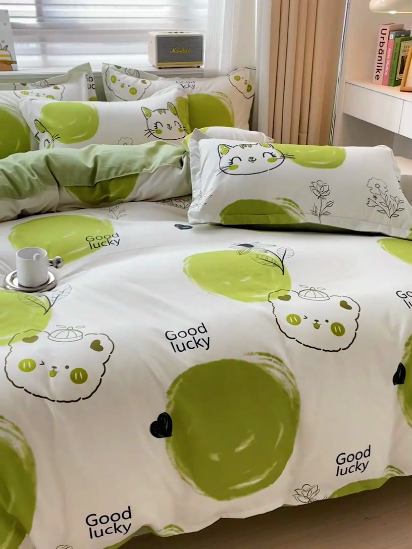 91家纺网 家纺一手货源 找家纺 优逸 2025新款植物羊绒单被套 青苹果