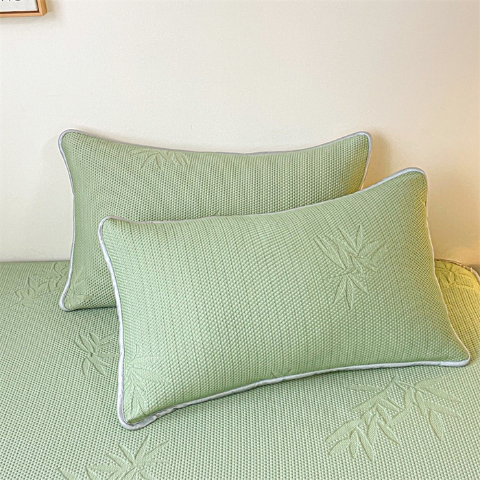 91家纺网 家纺一手货源 找家纺 吉象家纺 2024新款凉豆豆凉感软席凉席 竹叶绿