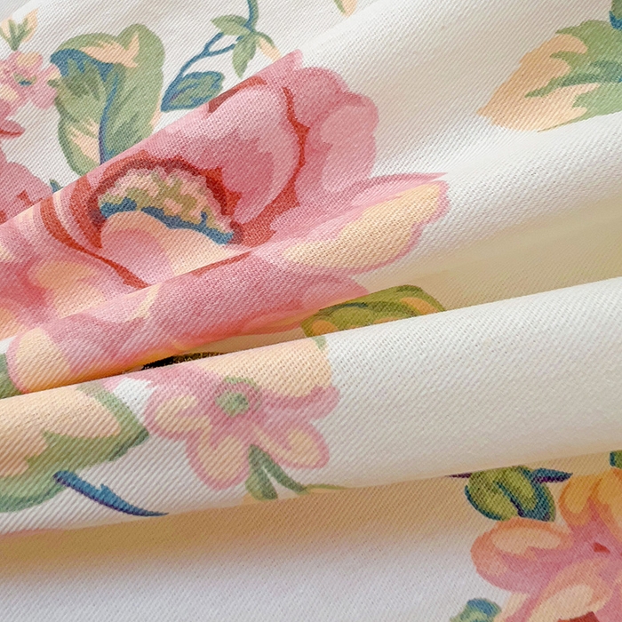 91家纺网 家纺一手货源 找家纺 暖芯优选 204新款直播爆款全棉-ins印花系列四件套纯棉三件套床单床笠 玫瑰花藤