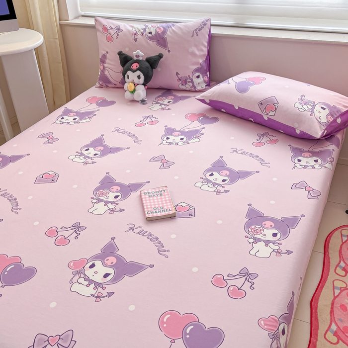 91家纺网 家纺一手货源 找家纺 金爱家 2024新款纯棉小版单品床笠 床笠款-气球库洛米