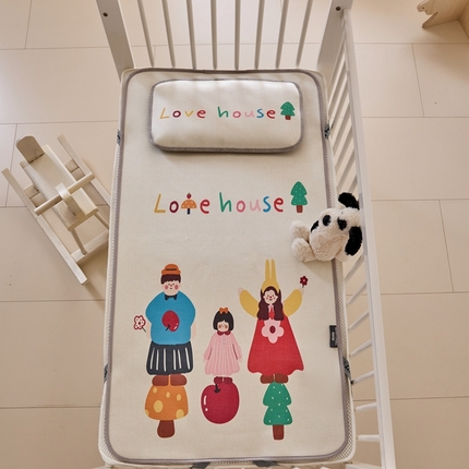 91家纺网 家纺一手货源 找家纺 本希家居 2024新款婴儿席系列高端可水洗冰丝席 平安幸福婴儿席