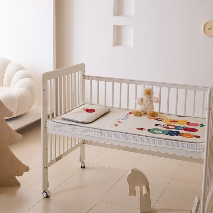 91家纺网 家纺一手货源 找家纺 本希家居 2024新款婴儿席系列高端可水洗冰丝席 美好一家婴儿席