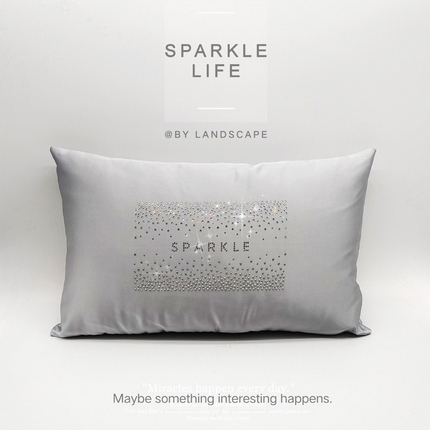 91家纺网 家纺一手货源 找家纺 （总）澜屿 24款禅丝高精密字母小方钻抱枕芯腰枕靠枕头