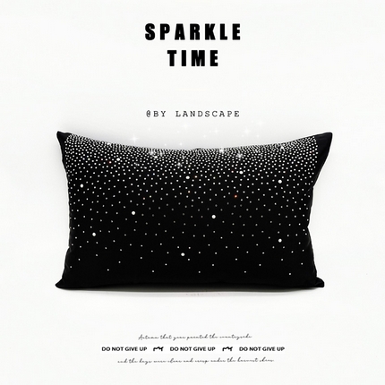 91家纺网 家纺一手货源 找家纺 （总）澜屿 25款禅丝高精密渐变满钻小抱枕头枕芯腰靠枕