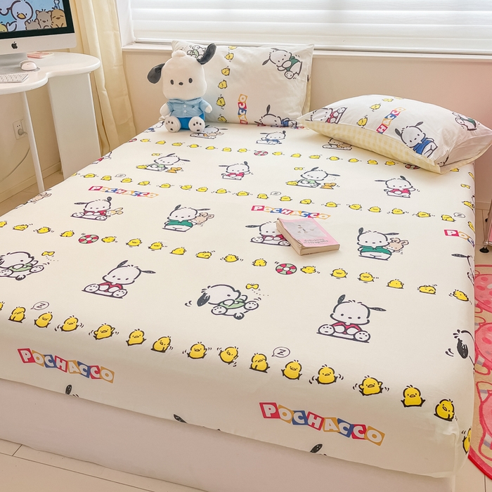 91家纺网 家纺一手货源 找家纺 金爱家 2024新款纯棉小版单品床笠 床笠款-怕哈伙伴