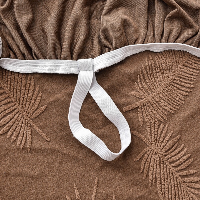 91家纺网 家纺一手货源 找家纺 兴妮雅家纺 2024新款舒棉绒羽毛款沙发套 舒棉绒羽毛款咖啡