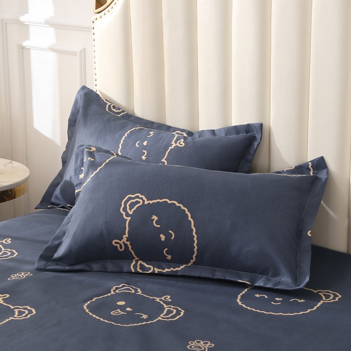 91家纺网 家纺一手货源 找家纺 北部居 2025新款加厚化纤单被套 嘟嘟熊