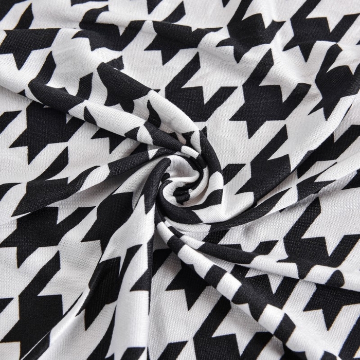 91家纺网 家纺一手货源 找家纺 兴妮雅家纺 2024新款雅芝华士椅子套黑白千鸟格