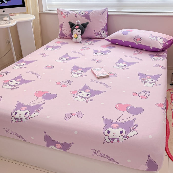 91家纺网 家纺一手货源 找家纺 金爱家 2024新款纯棉小版单品床笠 床笠款-气球库洛米