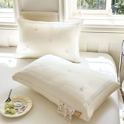 91家纺网 家纺一手货源 找家纺 （总）歌历斯家纺 2024新款轻奢美肌蚕丝枕枕头枕芯