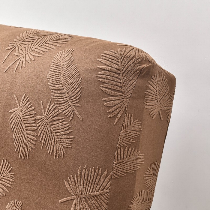 91家纺网 家纺一手货源 找家纺 兴妮雅家纺 2024新款舒棉绒羽毛款沙发套 舒棉绒羽毛款咖啡