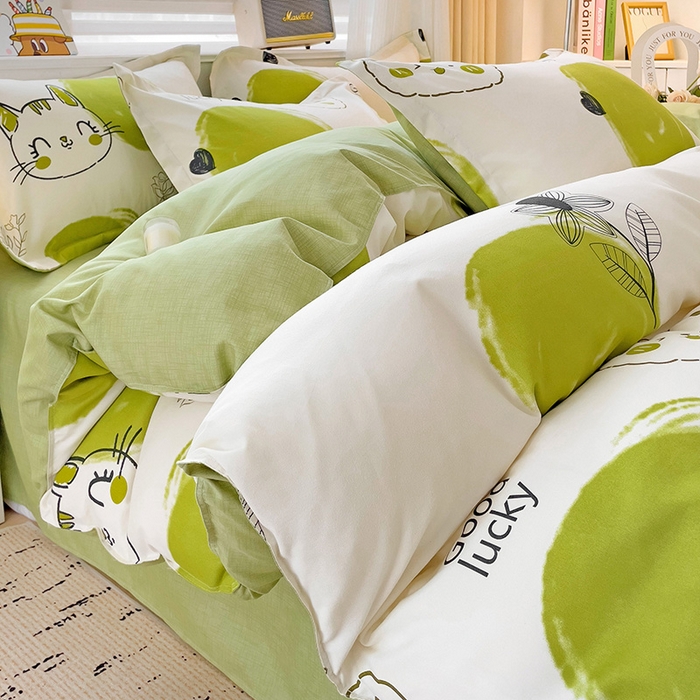 91家纺网 家纺一手货源 找家纺 优逸 2025新款植物羊绒单被套 青苹果