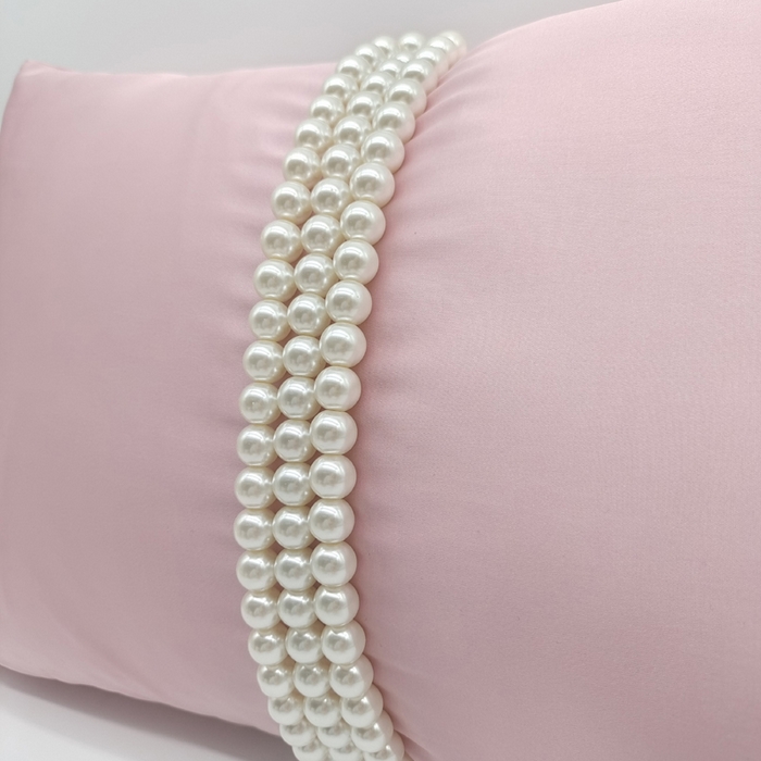 91家纺网 家纺一手货源 找家纺 澜屿 禅丝高精密大珍珠工艺小抱枕头枕芯腰靠枕 粉色