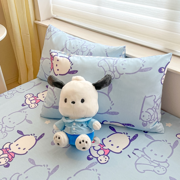 91家纺网 家纺一手货源 找家纺 金爱家 2024新款纯棉小版单品床笠 床笠款-欢乐帕哈狗