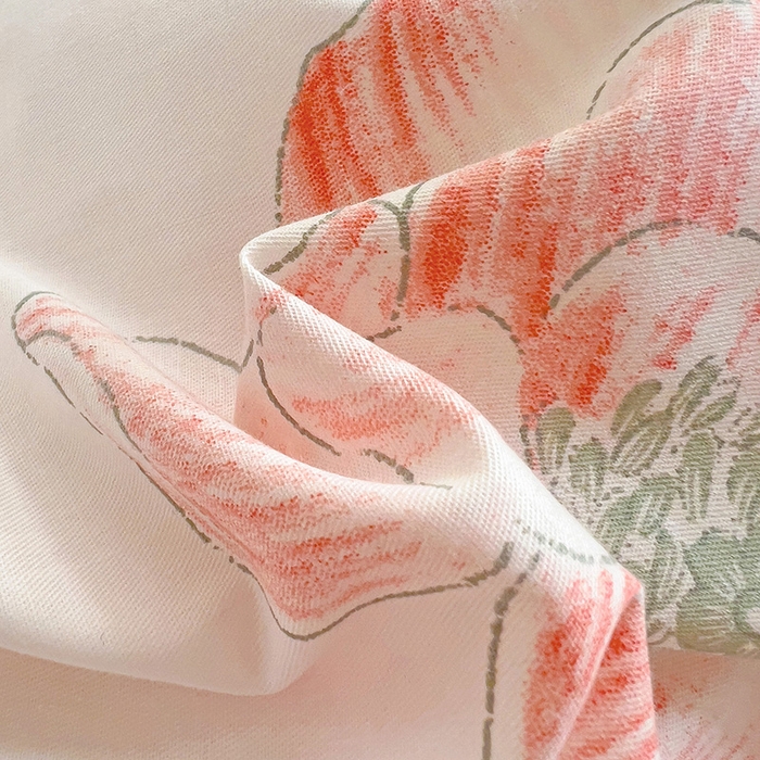 91家纺网 家纺一手货源 找家纺 暖芯优选 204新款直播爆款全棉-ins印花系列四件套纯棉三件套床单床笠 牡丹花开