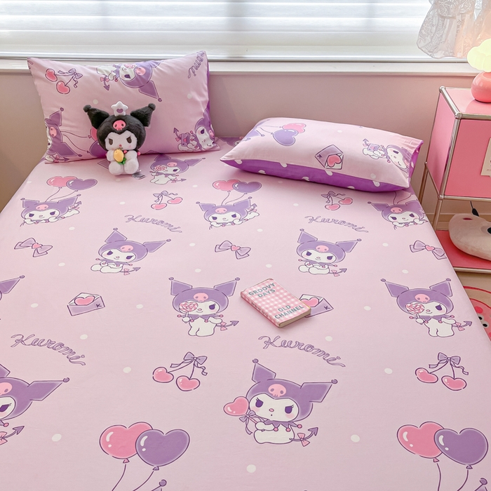 91家纺网 家纺一手货源 找家纺 金爱家 2024新款纯棉小版单品床笠 床笠款-气球库洛米