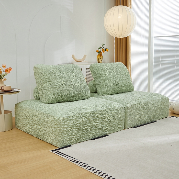 91家纺网 家纺一手货源 找家纺 （总）丝绮鹿 2024新款模块方块沙发套系列-高端皱皱布系列