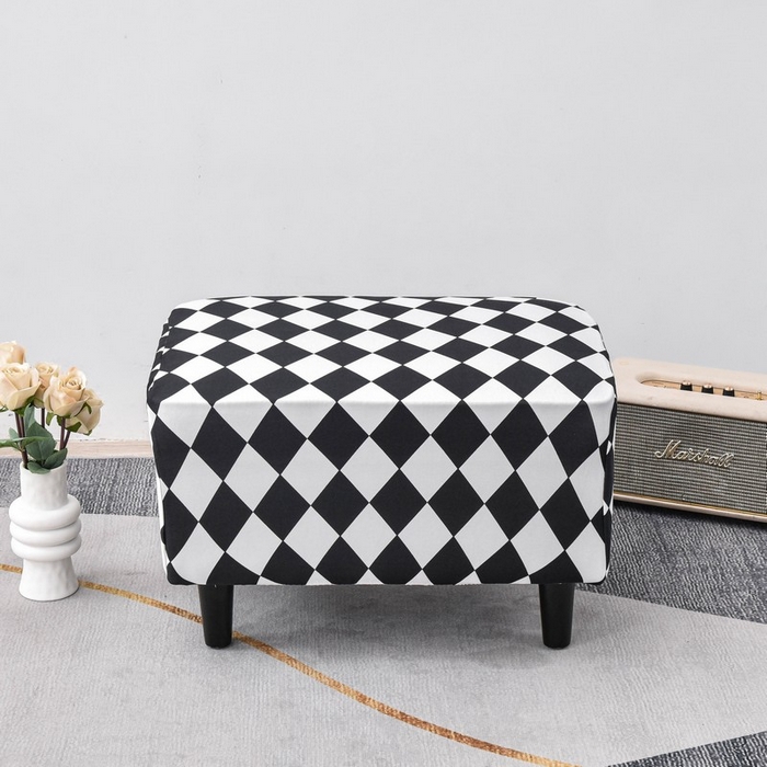 91家纺网 家纺一手货源 找家纺 兴妮雅家纺 2024新款老虎凳套棋盘格