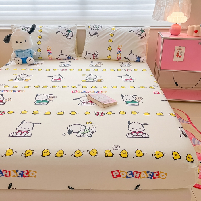 91家纺网 家纺一手货源 找家纺 金爱家 2024新款纯棉小版单品床笠 床笠款-怕哈伙伴