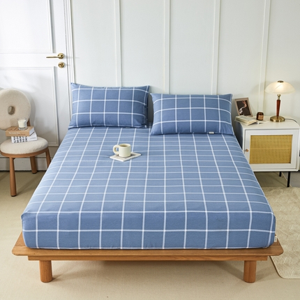 91家纺网 家纺一手货源 找家纺 （总）鸣升 新款舒适透气全棉老粗布床笠