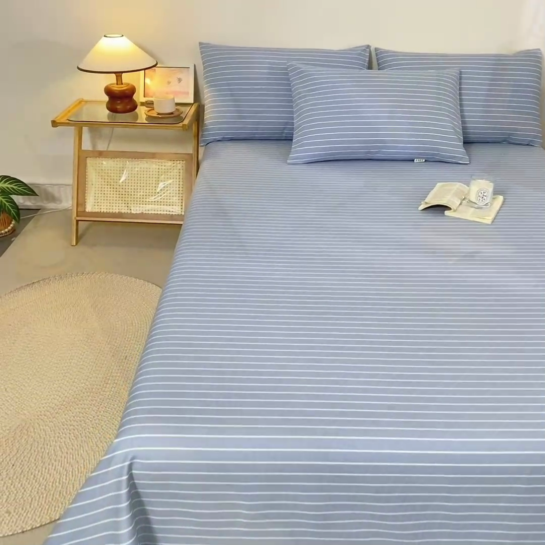 91家纺网 家纺一手货源 找家纺 鸣升 新款舒适透气100%全棉老粗布枕套 细川（兰）