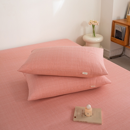 91家纺网 家纺一手货源 找家纺 （总）鸣升 新款舒适透气100%全棉老粗布枕套