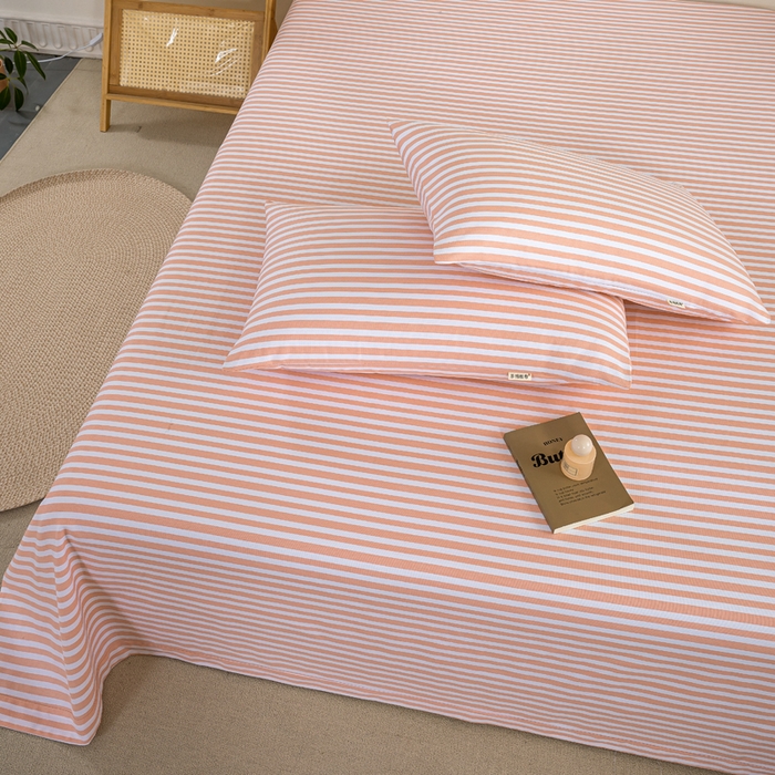 91家纺网 家纺一手货源 找家纺 鸣升 新款舒适透气100%全棉老粗布枕套 细川（粉