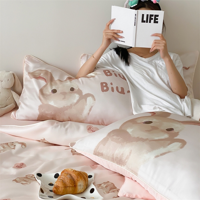 91家纺网 家纺一手货源 找家纺 （总）圆岛家纺 2024新款萌宠数码印花莱赛尔四件套