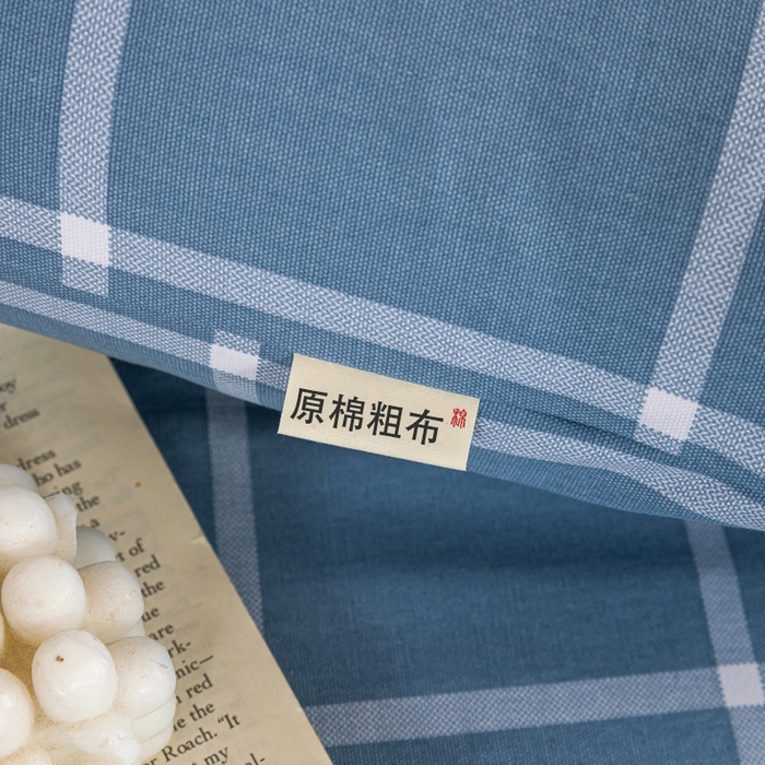 91家纺网 家纺一手货源 找家纺 鸣升 新款舒适透气100%全棉老粗布枕套 柏拉图兰