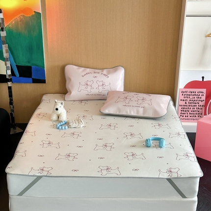 时年 2024新款7A抗菌数码印花冰丝凉席（充值会员优惠10元） 甜甜修狗