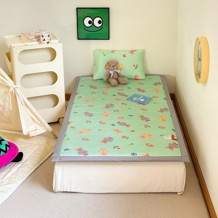 91家纺网 家纺一手货源 找家纺 （总）喜多兔儿童家纺 2024新款抗菌大豆纤维隔尿凉席