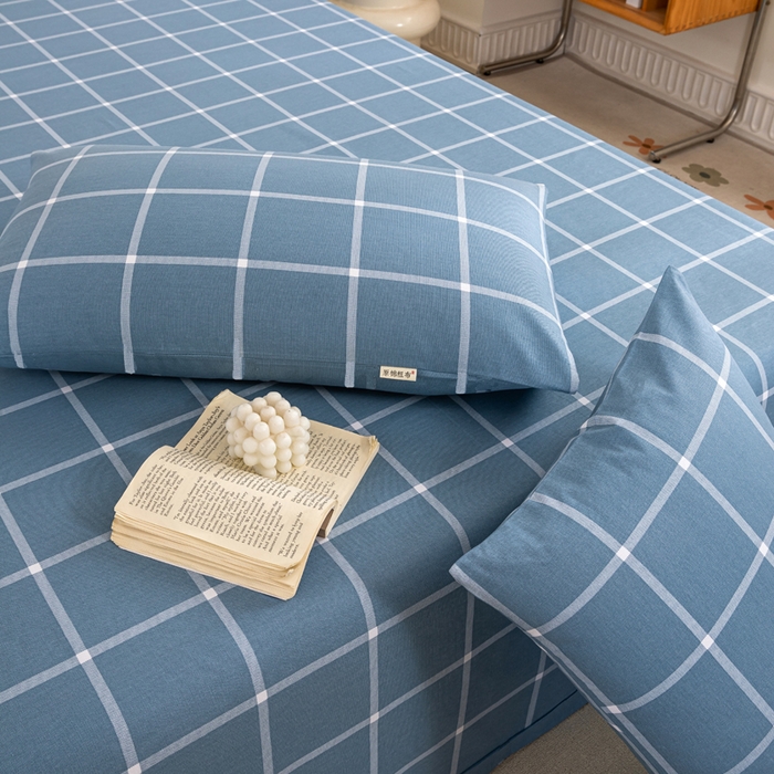 91家纺网 家纺一手货源 找家纺 鸣升 新款舒适透气100%全棉老粗布枕套 柏拉图兰