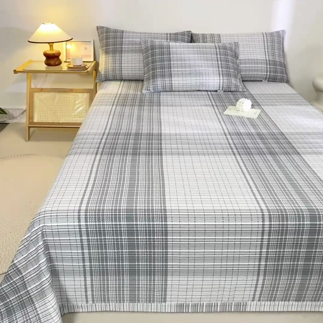 91家纺网 家纺一手货源 找家纺 鸣升 新款舒适透气100%全棉老粗布枕套 星月