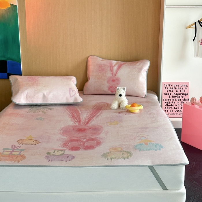 91家纺网 家纺一手货源 找家纺 时年 2024新款7A抗菌数码印花冰丝凉席（充值会员优惠10元） 童话书