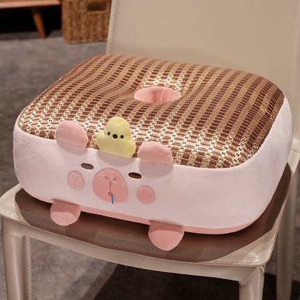 91家纺网 家纺一手货源 找家纺 （总）仟亿莱 2024新款卡皮巴拉冰藤蒲团坐垫